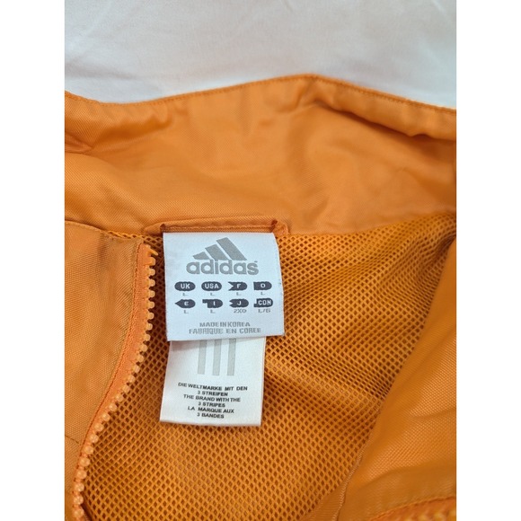 Adidas VTG Tennessee Volunteers Orange Track Jacket Full Zip Large *READ - Picture 5 of 10